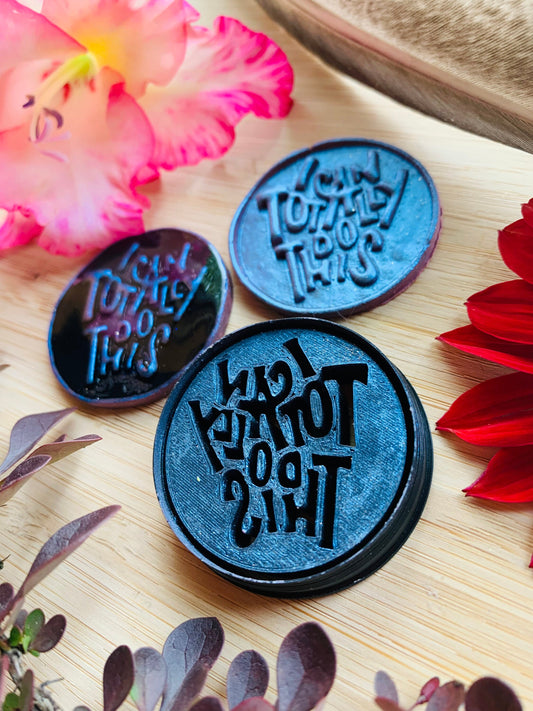I Can Totally Do This Oversized Text Quote Phrase Sharp Clay Cutter