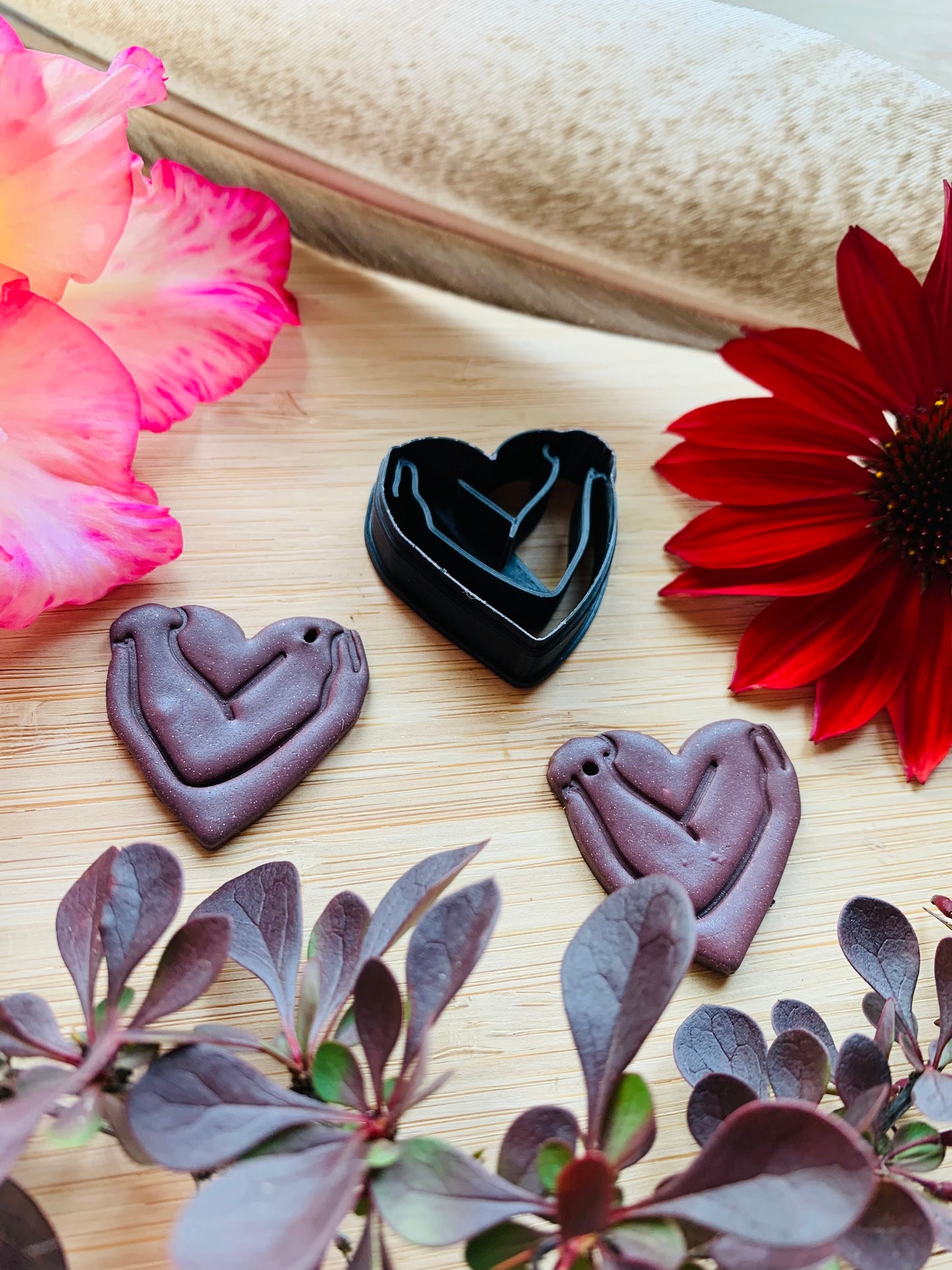 Self Love Hug Heart Sharp Clay Cutter