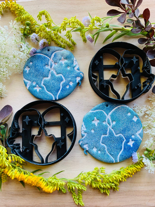 The Celestial Babes - Embossed Sharp Clay Cutters
