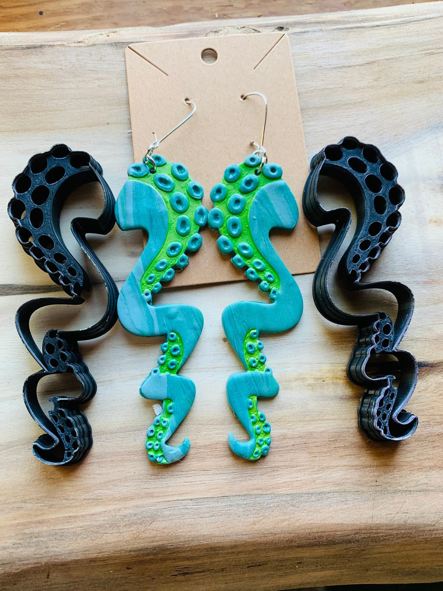 XL Octopus Tentacle Pair Sharp Clay Cutter