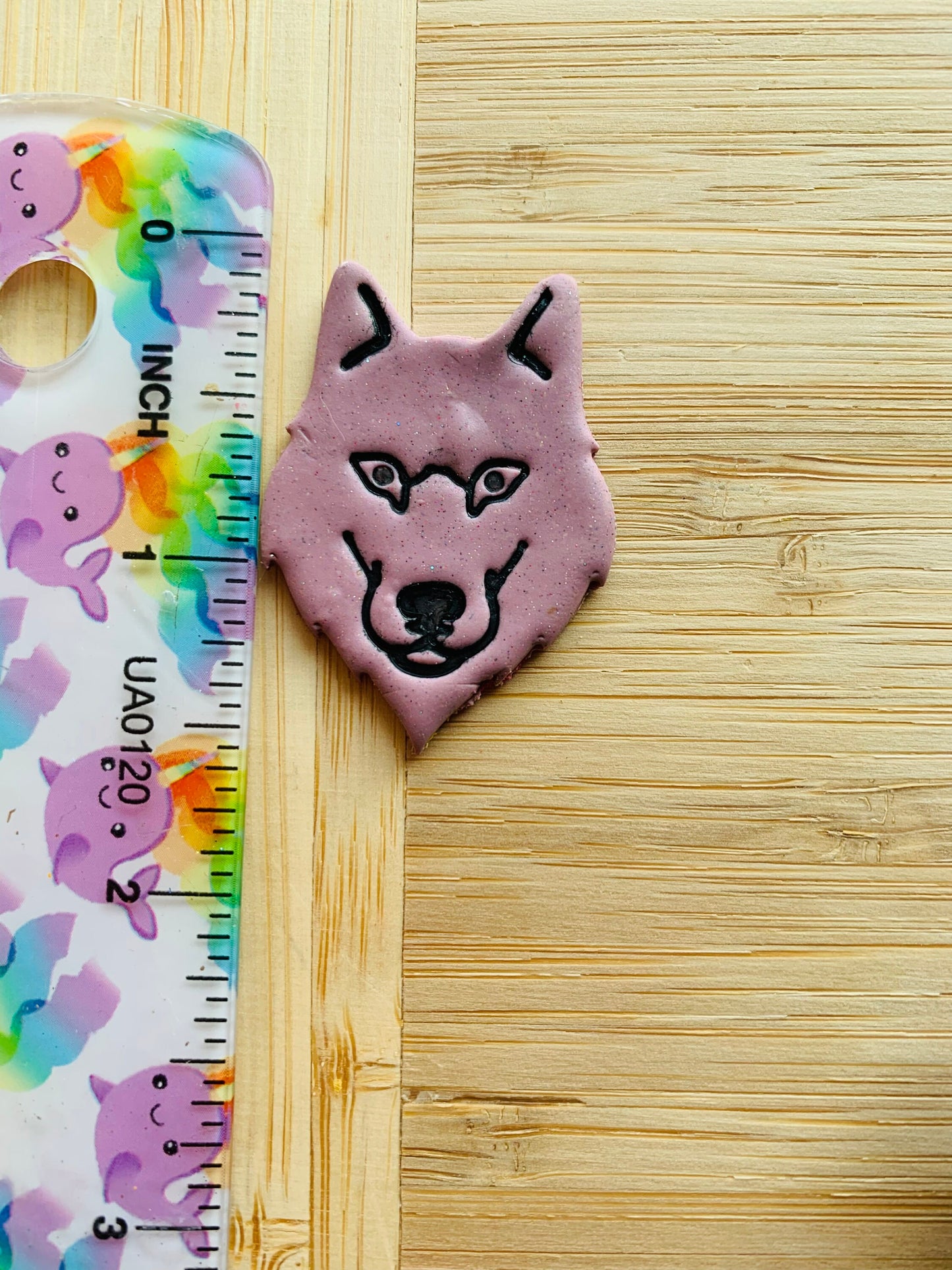 Wolf Head Front Face Sharp Clay Cutter