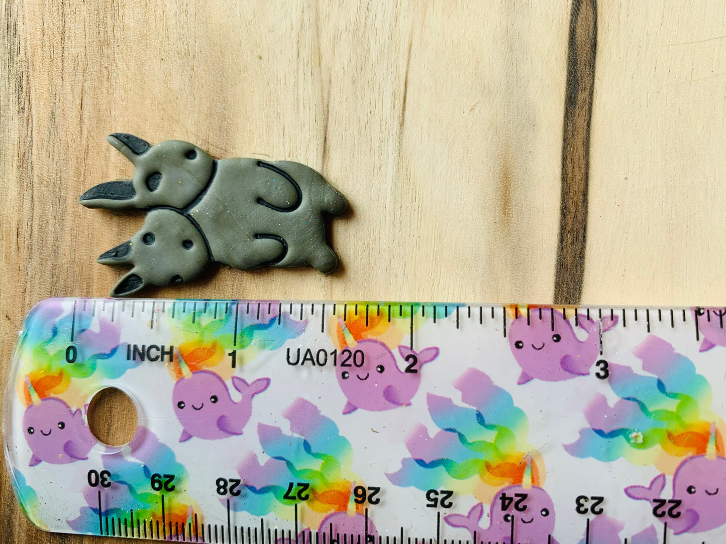 Two Headed Bunny Rabbit Embossed Sharp Clay Cutter