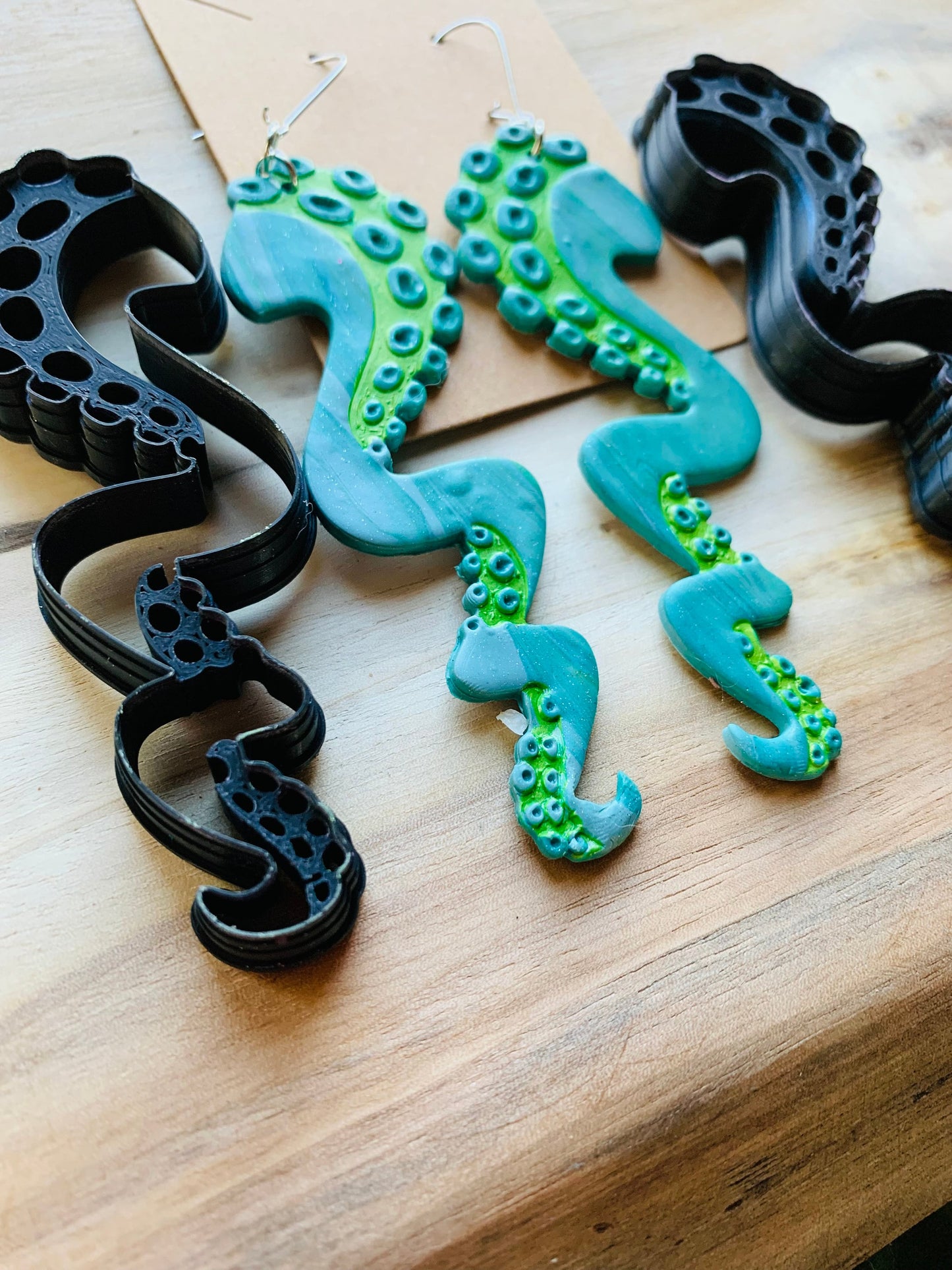 XL Octopus Tentacle Pair Sharp Clay Cutter
