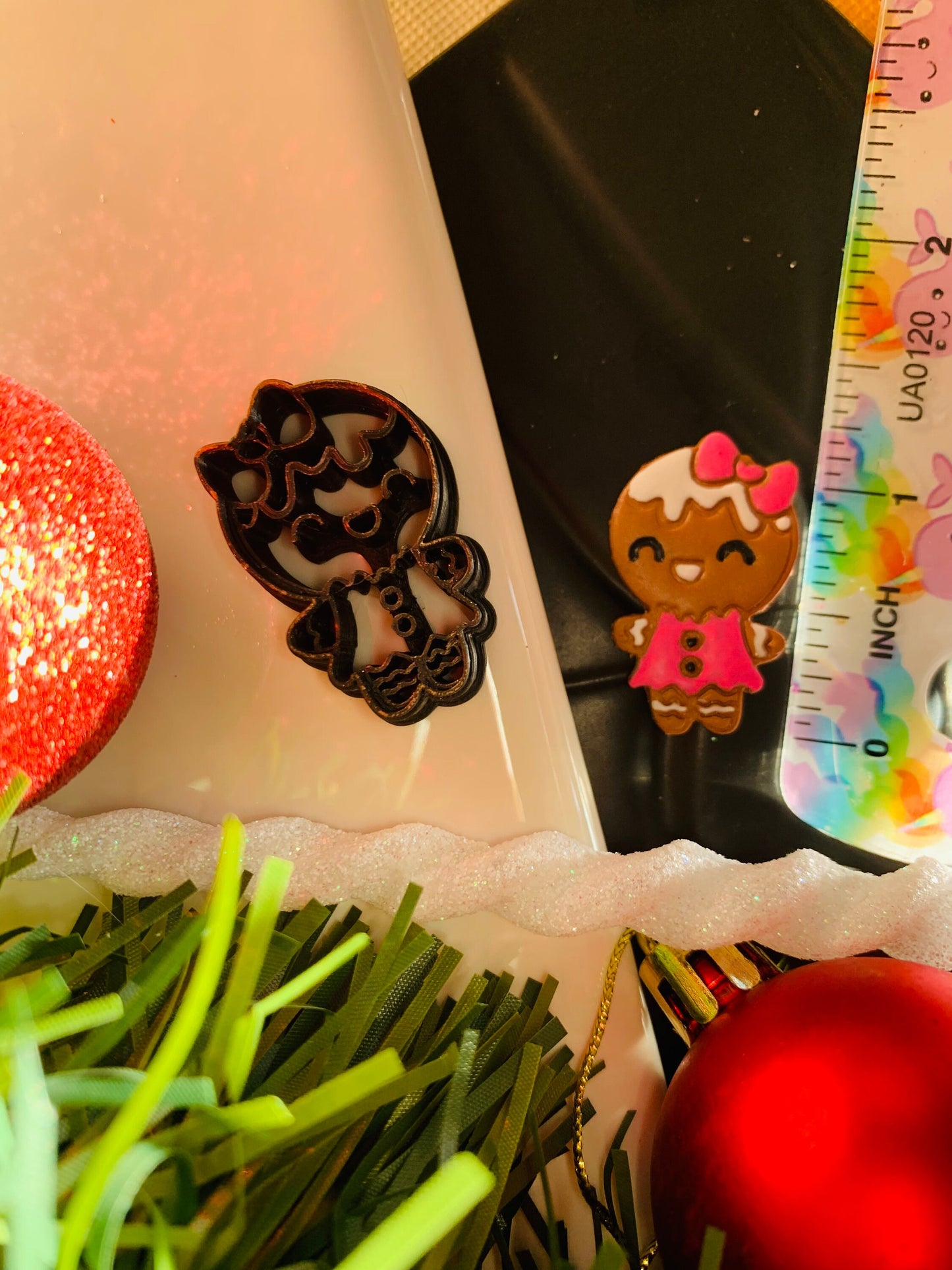 Set of 5 Chibi Gingerbread Men Sharp Detailed Clay Cutters