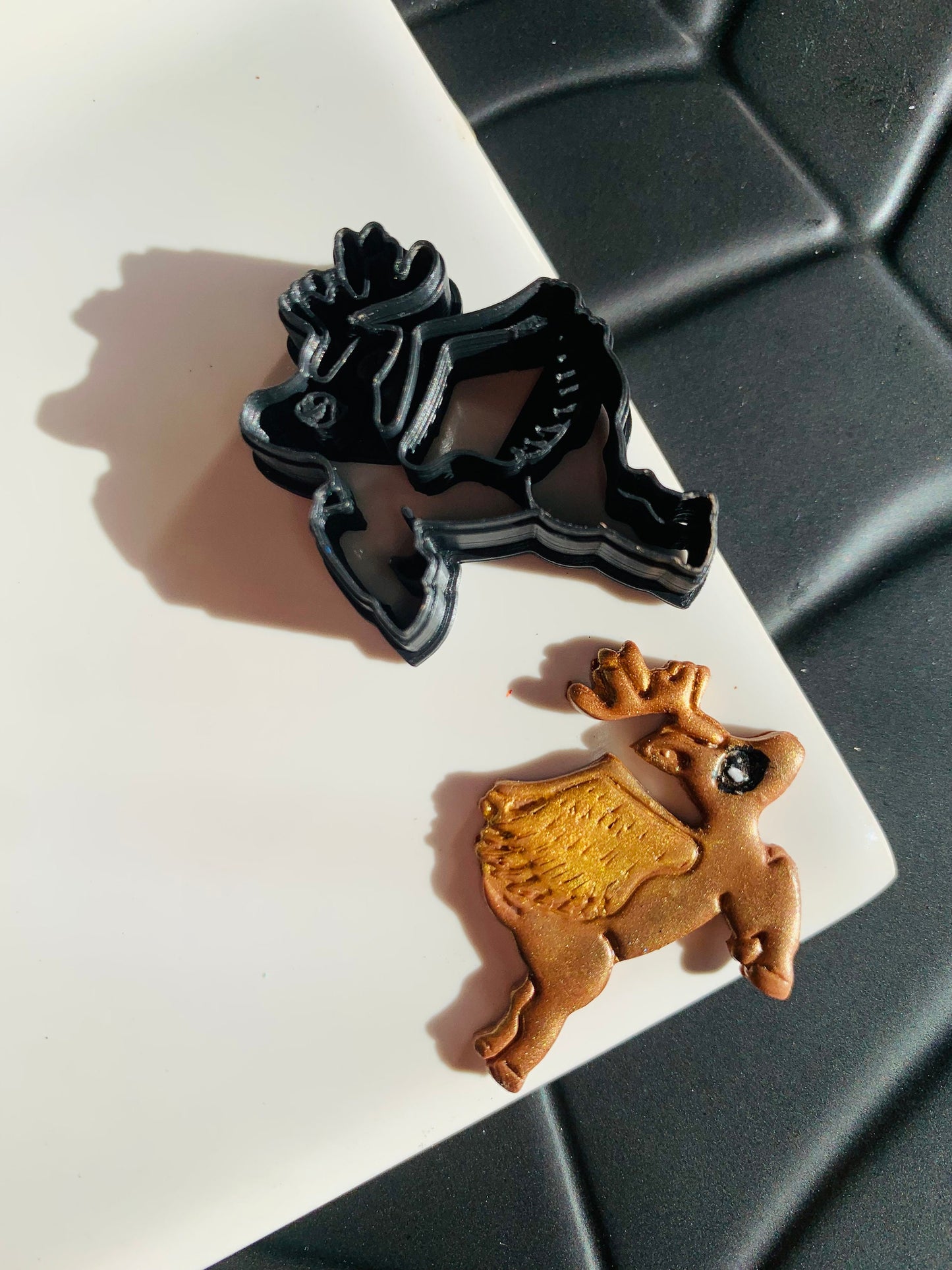Cryptid Peryton Reindeer Bird Sharp Clay Cutter