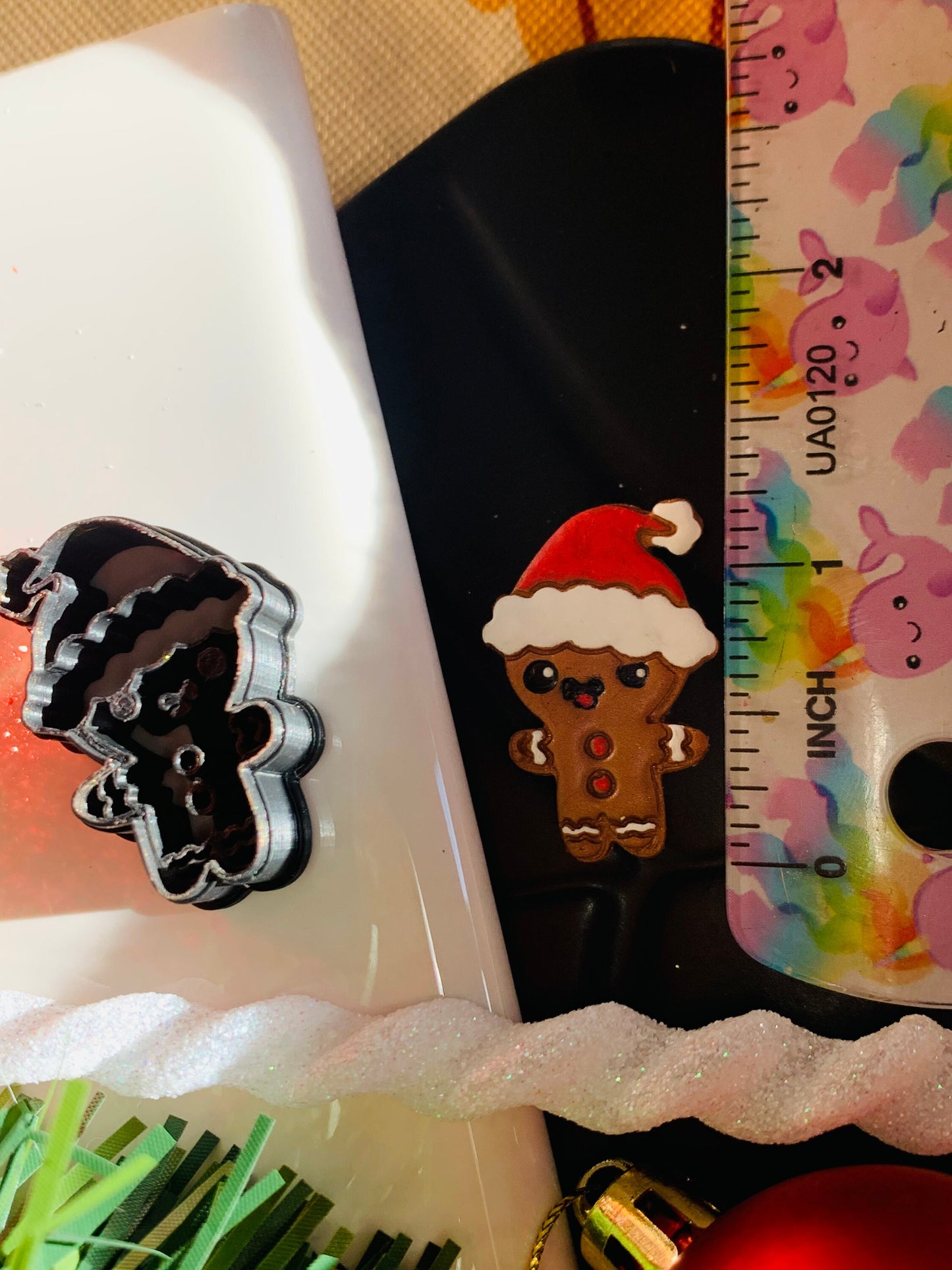 Set of 5 Chibi Gingerbread Men Sharp Detailed Clay Cutters