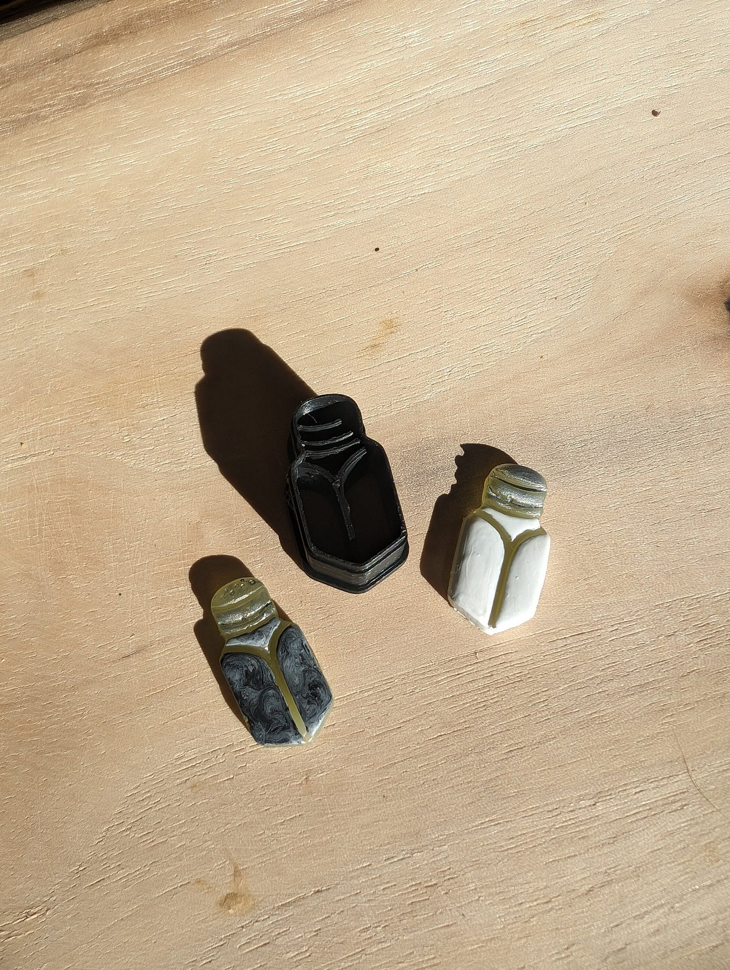 Tiny Spice Salt Shaker Potion Bottle Sharp Earring Clay Cutter