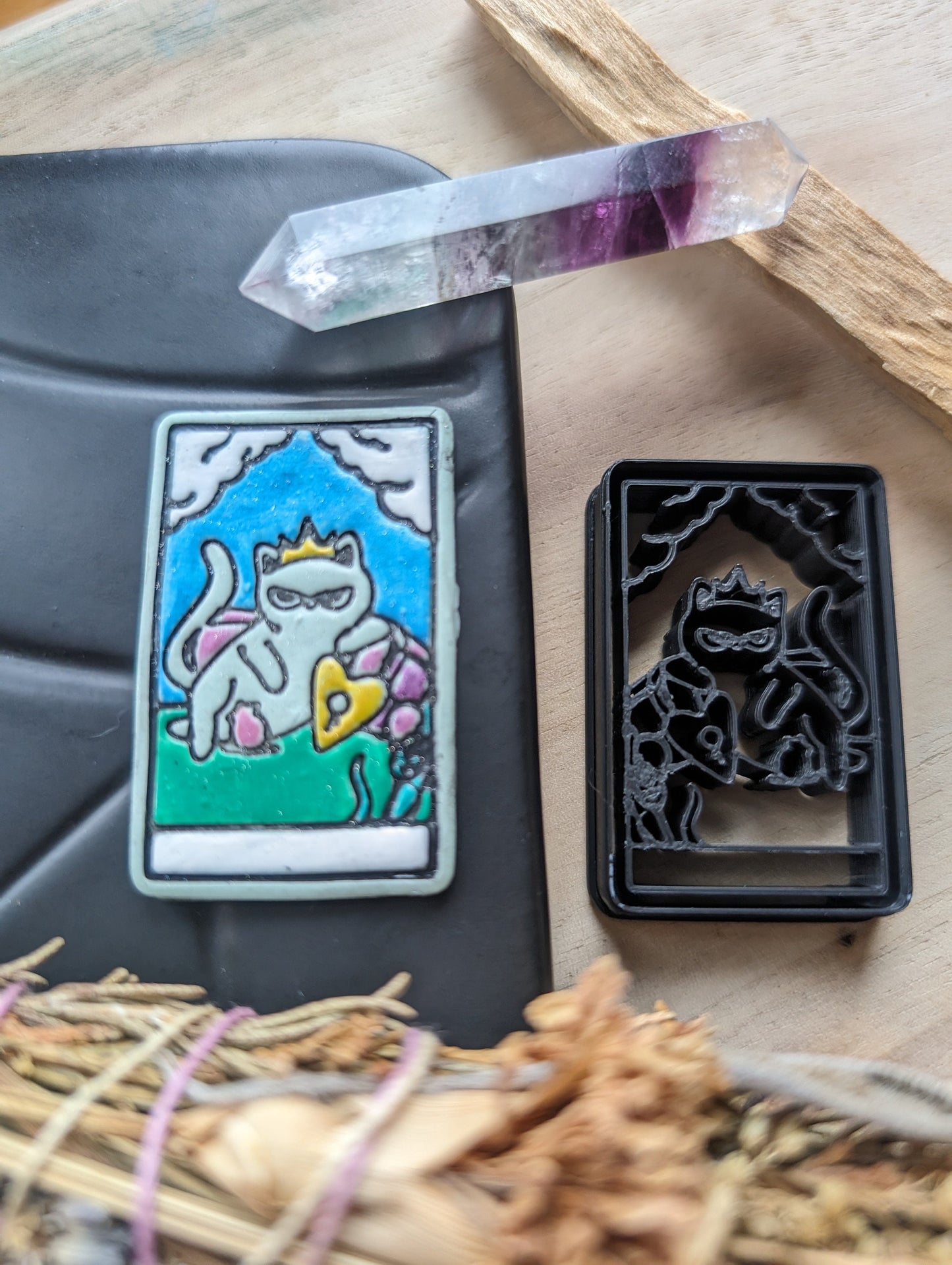 The Empress Cat Themed Tarot Card Sharp Clay Cutter