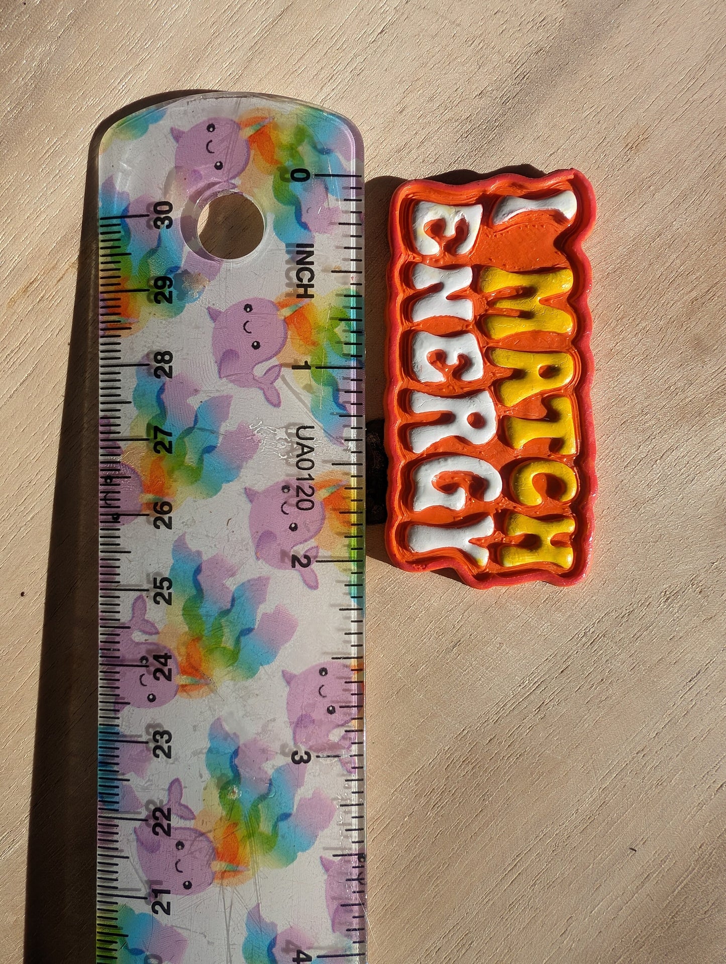 I Match Energy Quote Embossed Sharp Clay Cutter