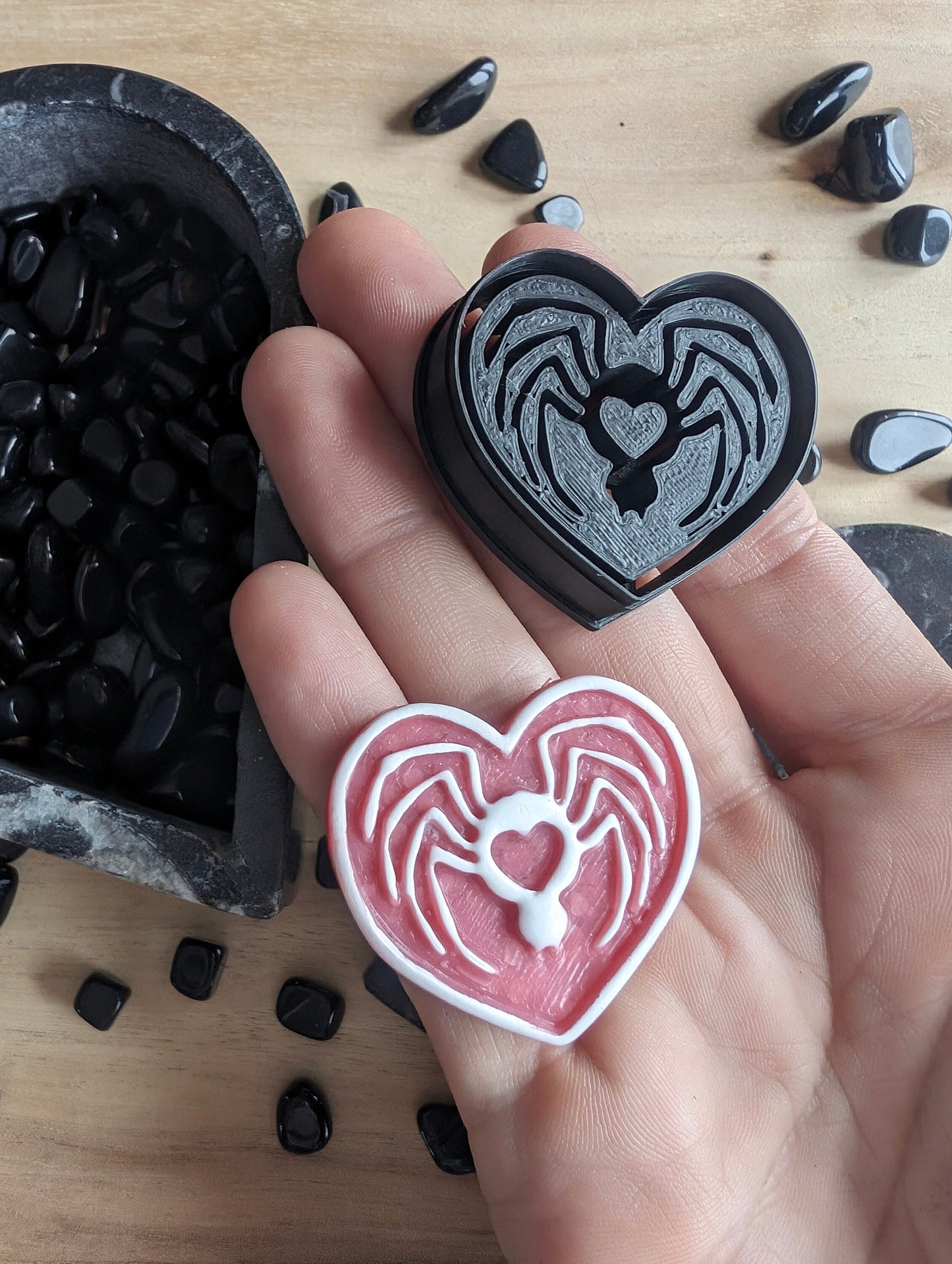 Spider with Heart on Abdomen Sharp Clay Cutter