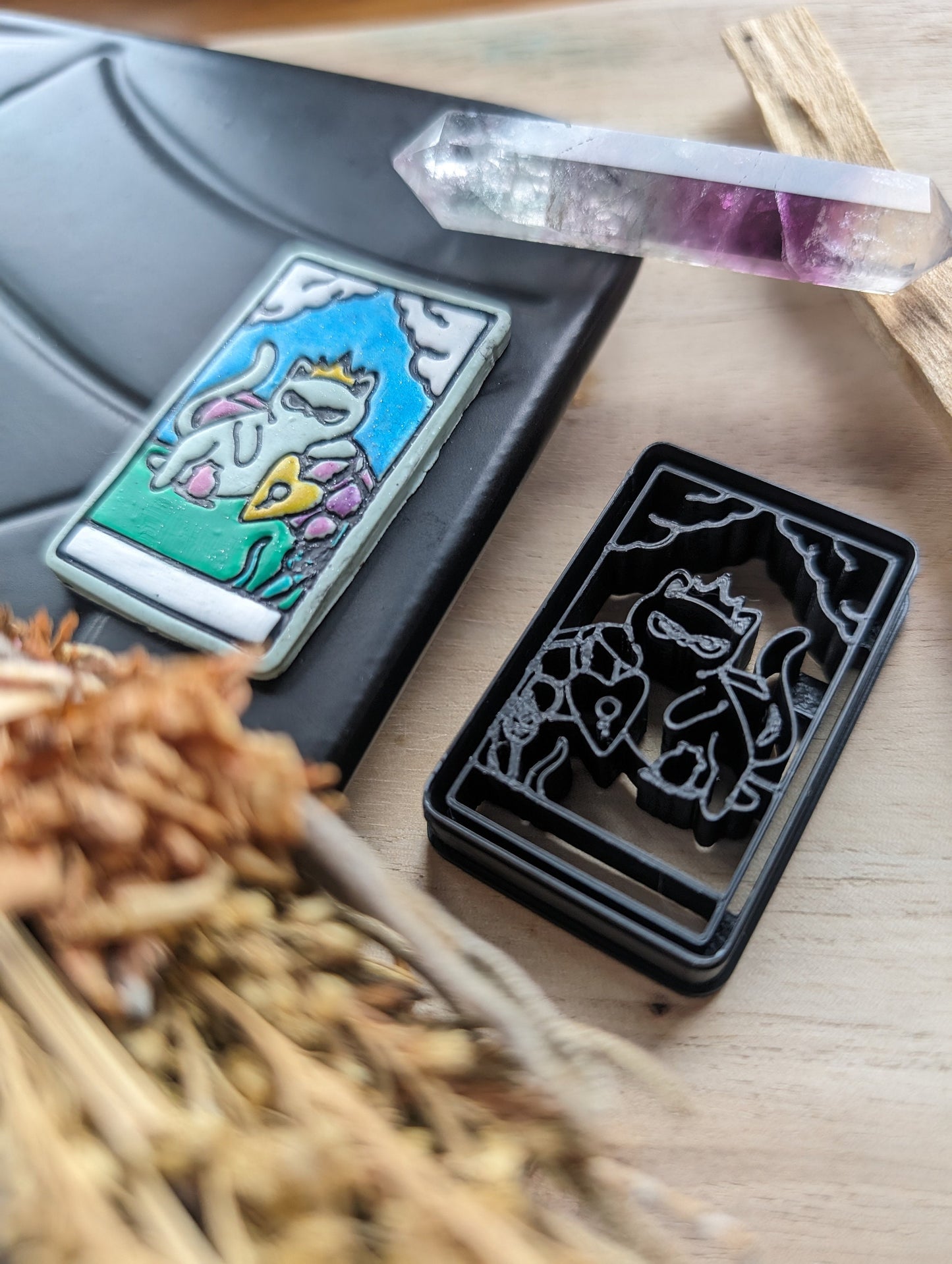 The Empress Cat Themed Tarot Card Sharp Clay Cutter