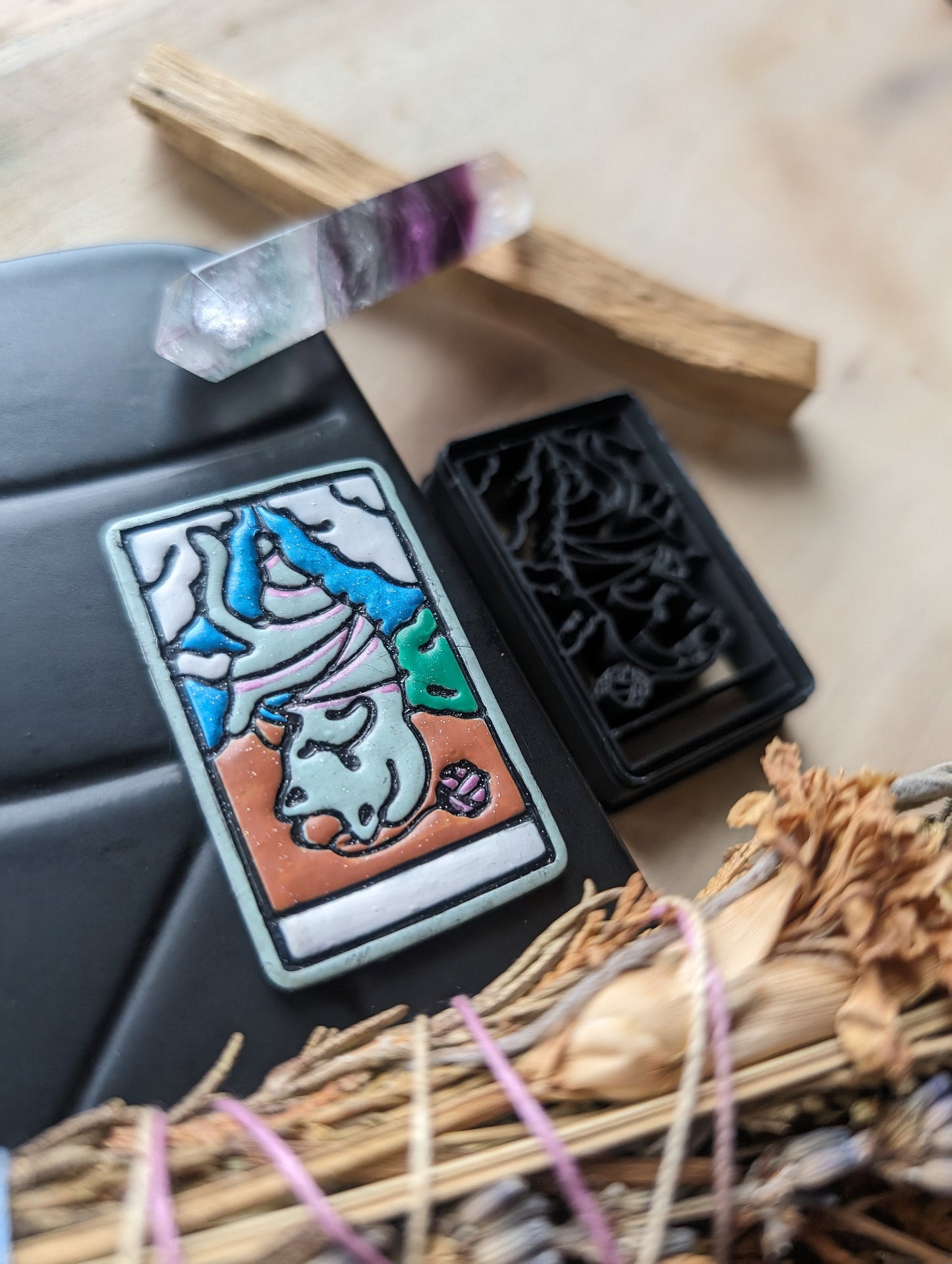 Hanged Man Cat Themed Tarot Card Sharp Clay Cutter