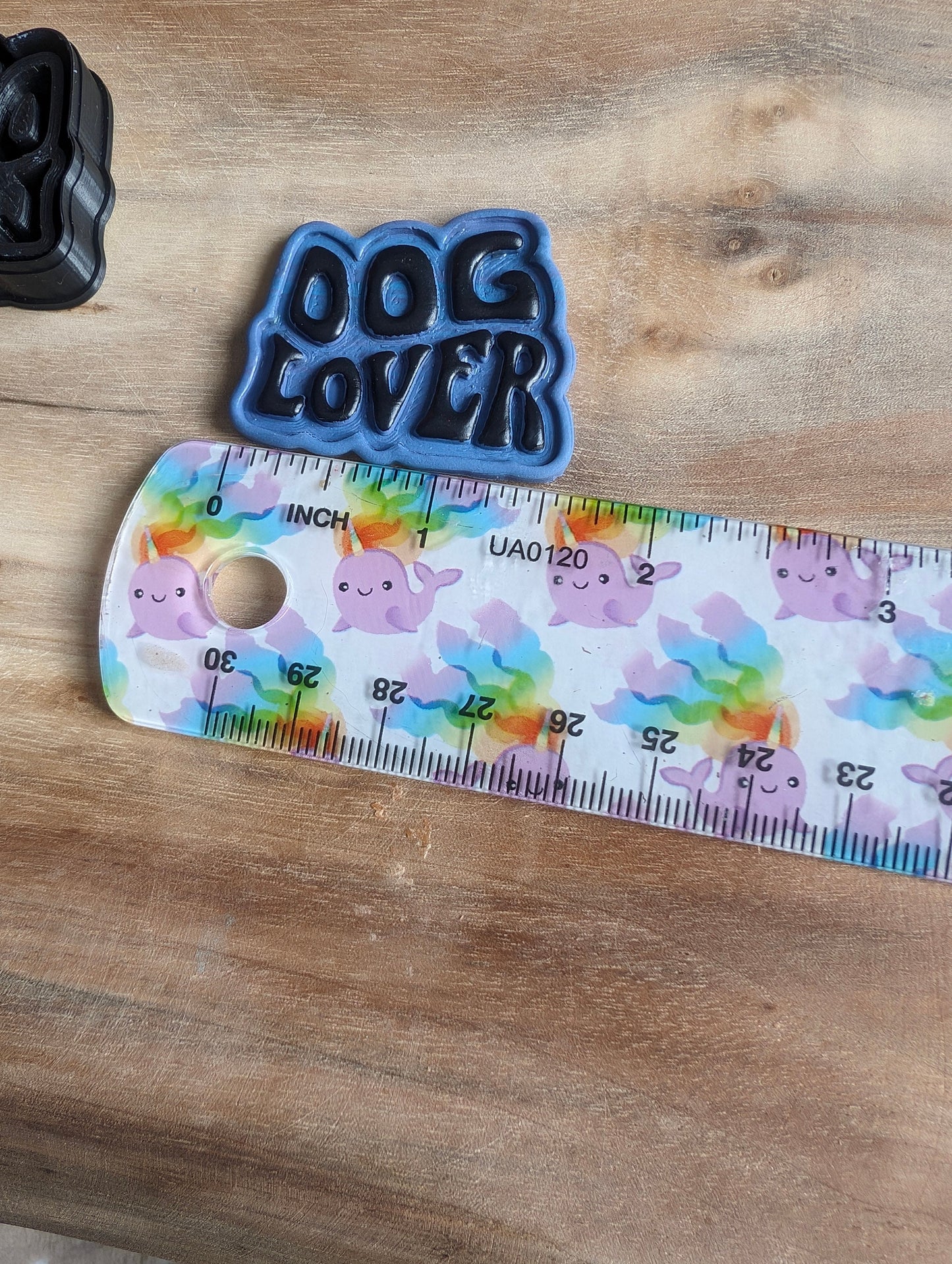 Dog Lover Text Quote Embossed Sharp Clay Cutter