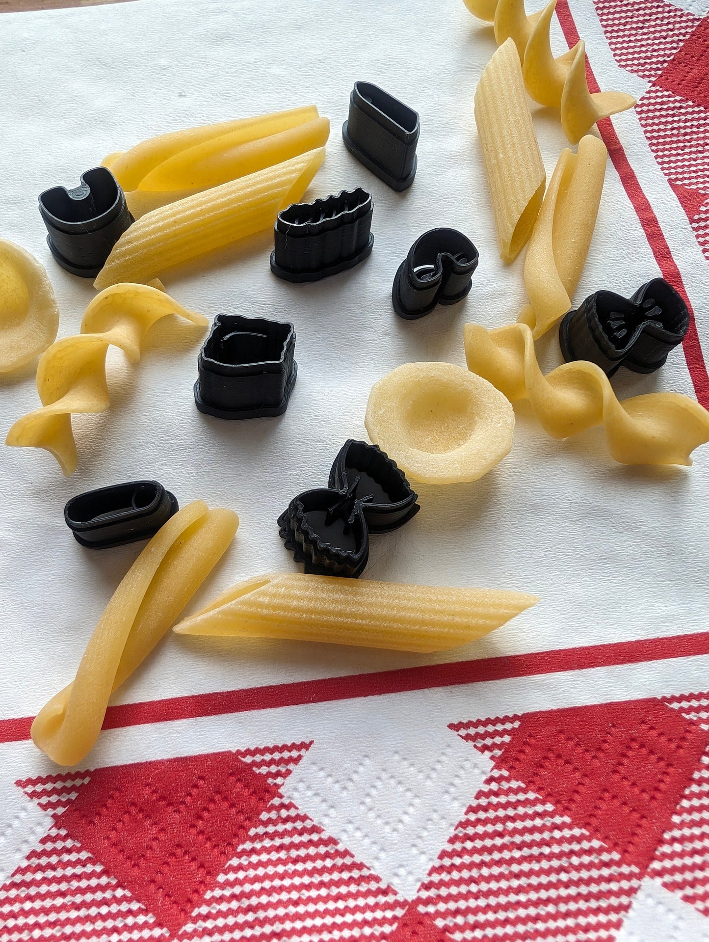 Set of 8 Tiny Pasta Sharp Clay Cutters