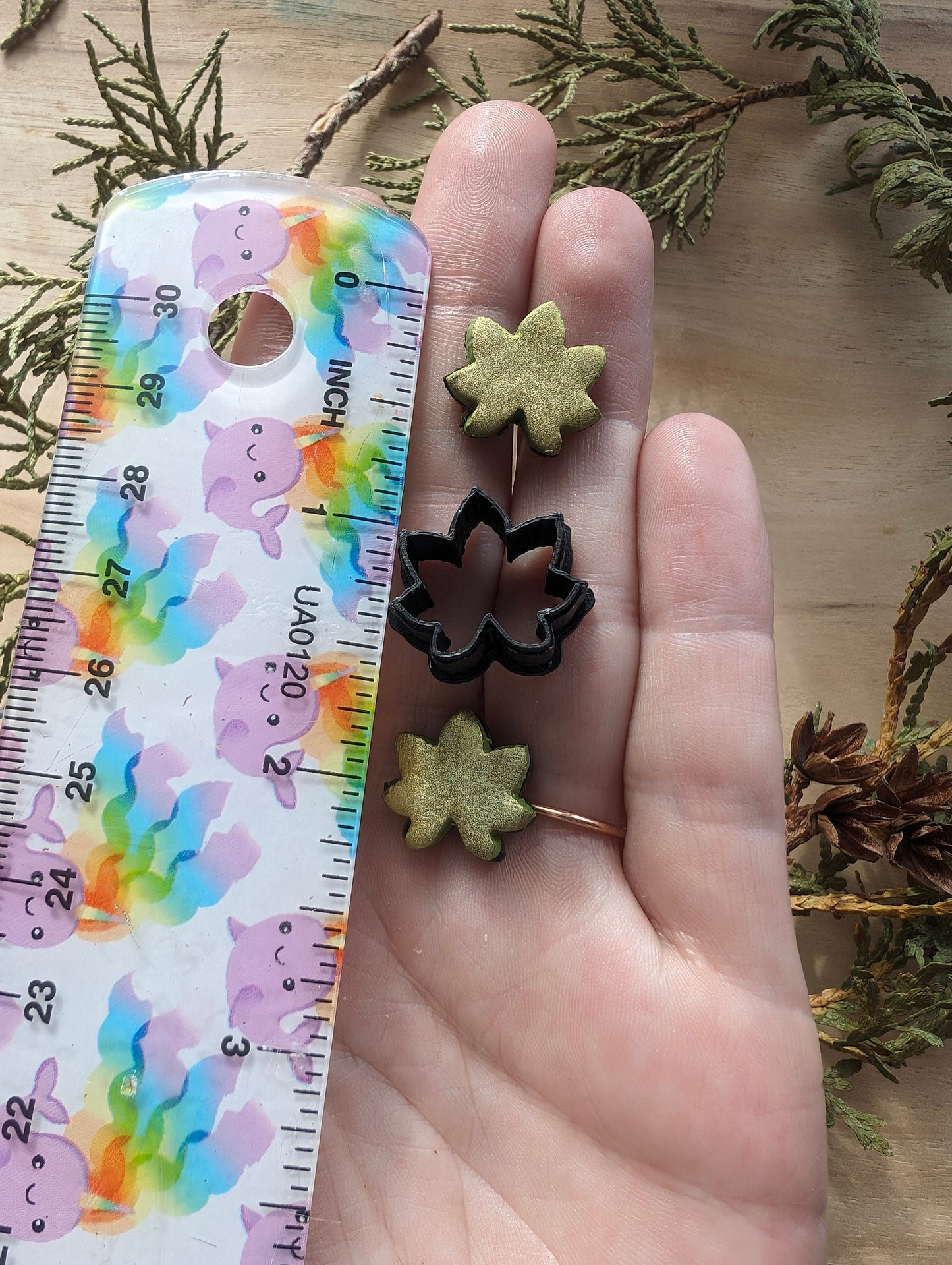 Mini Chestnut Tree Leaf Sharp Clay Cutter