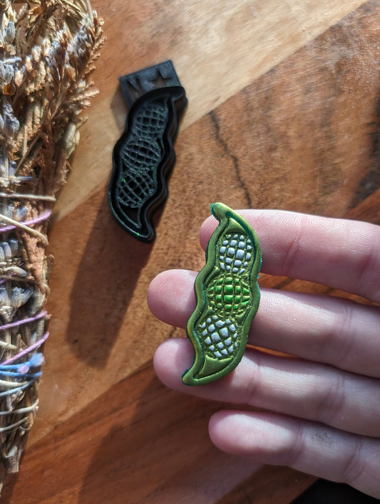 Disco Peas in a Pod Sharp Cutter for Clay Art and More