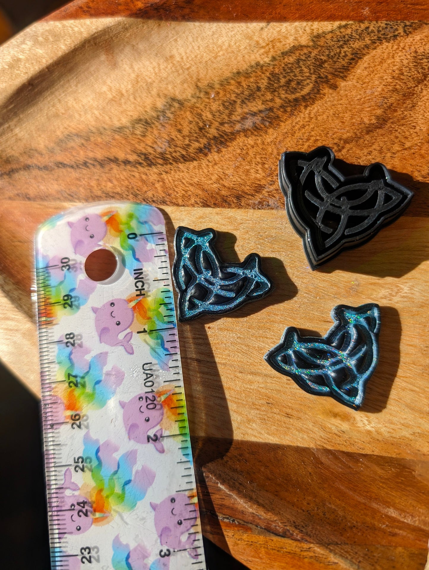 Triquetra and Intertwined Crescent Moon Sharp Clay Cutter