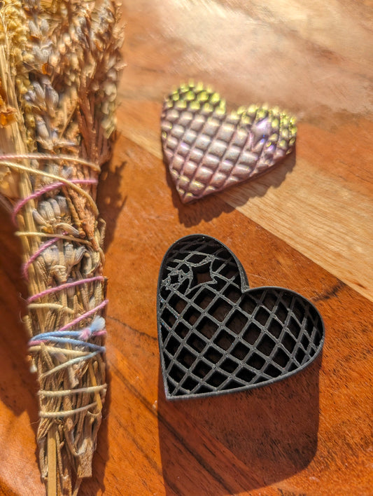 Heart Shaped Disco Ball with Sparkle Sharp Cutter for Cay