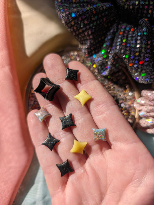 Mini Sparkle Star Earring Sharp Clay Cutter